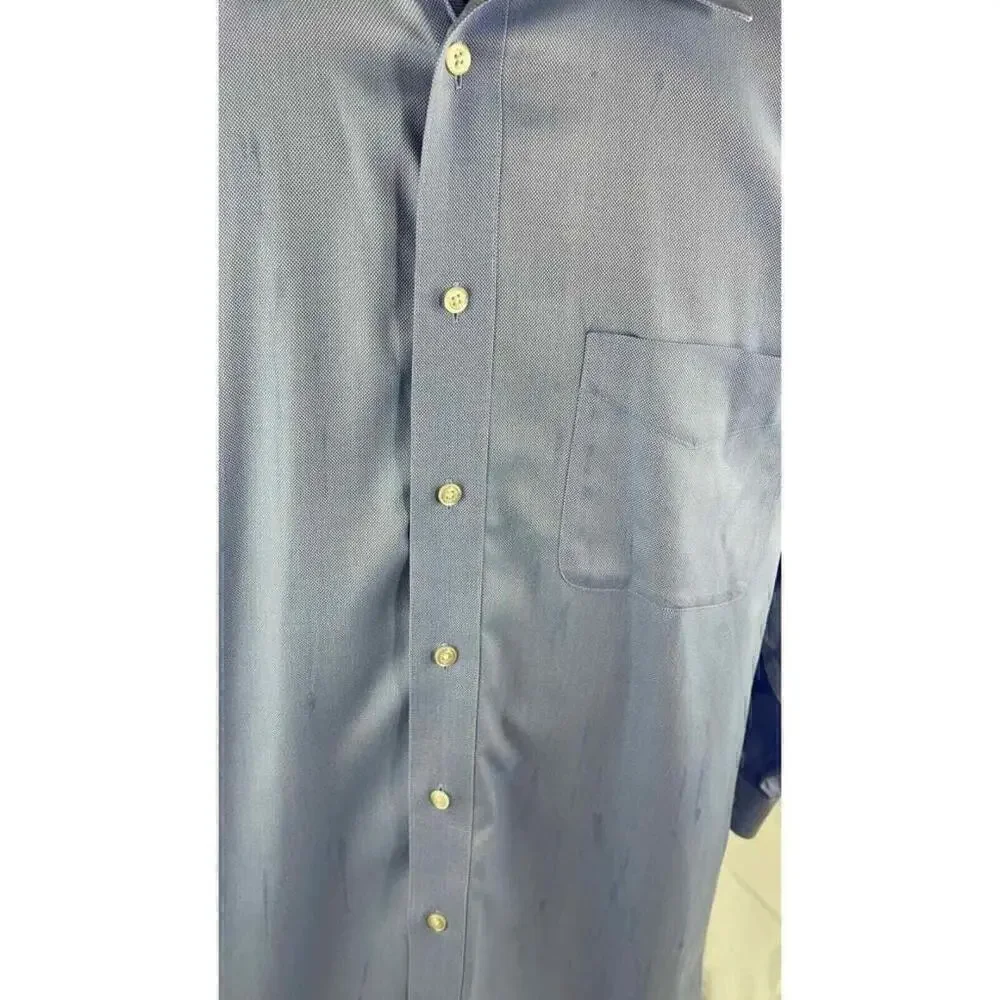 Mens Joseph & Feiss Int’l XLarge Fitted Button Up Shirt Plain Long Sleeve EUC